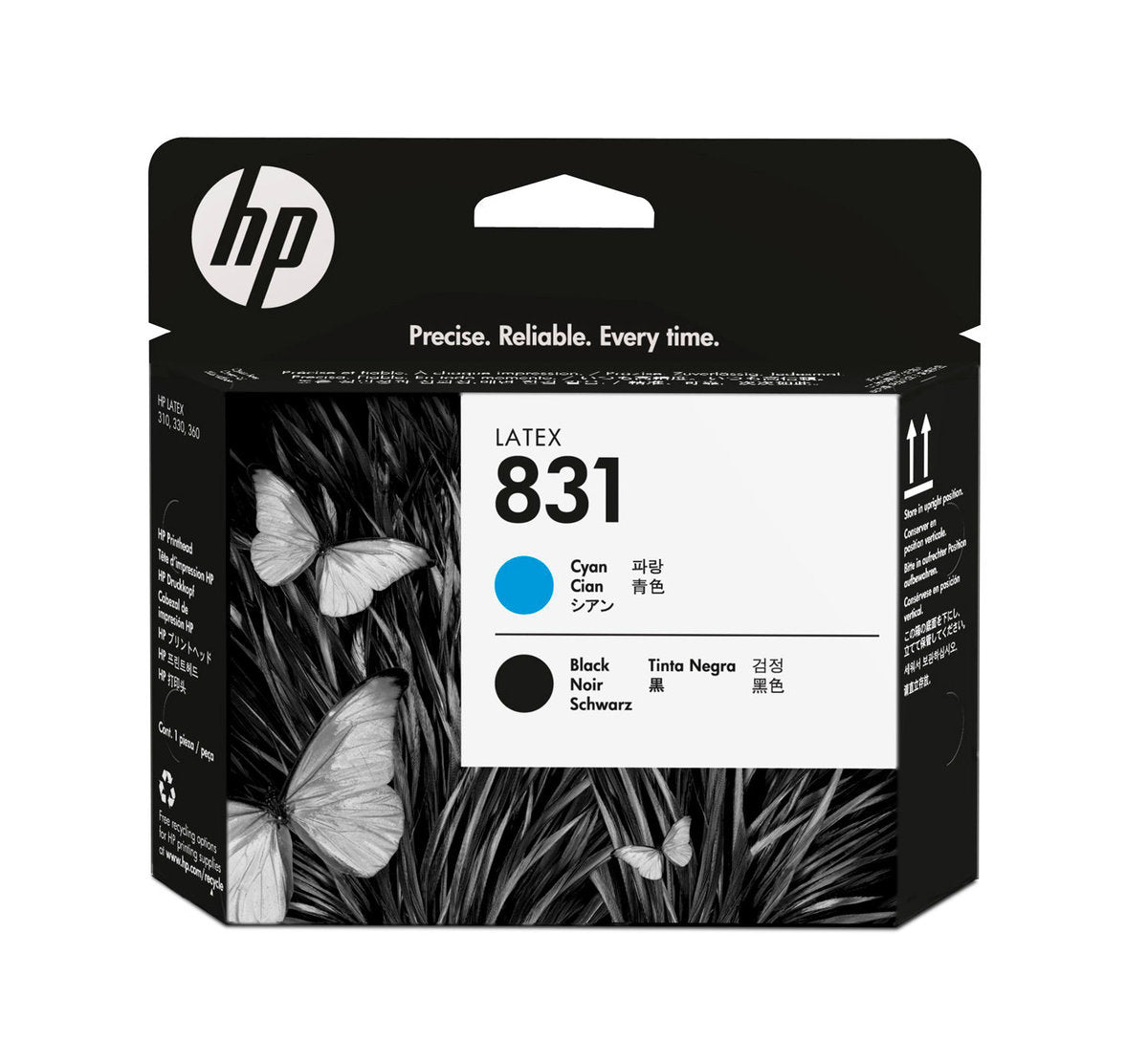 HP 831A CYAN/BLACK LATEX 335 360 365 PRINTHEAD