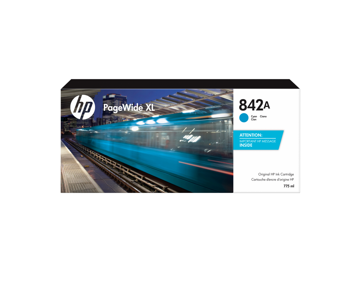 HP 842A 775ML CYAN PAGEWIDE 8000 XL INK