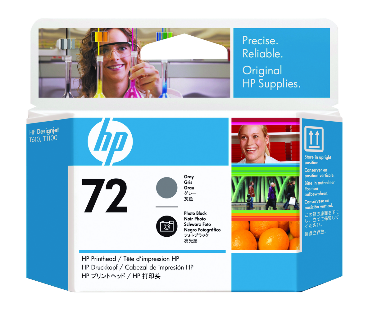 HP 72 Gray and Photo Black printhead