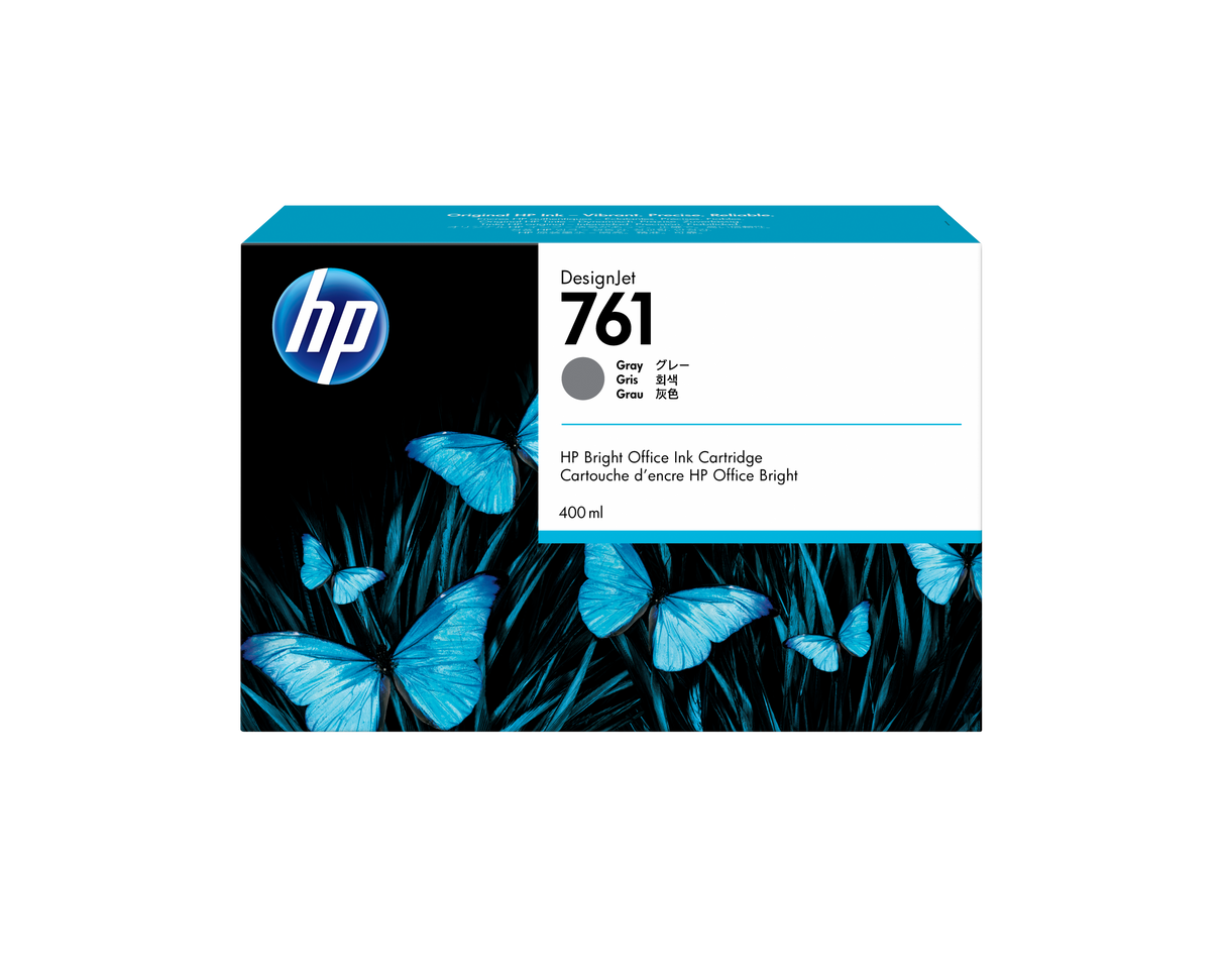 HP 761 400-ML GRAY DESIGNJET INK CARTRIDGE T7100/T7200