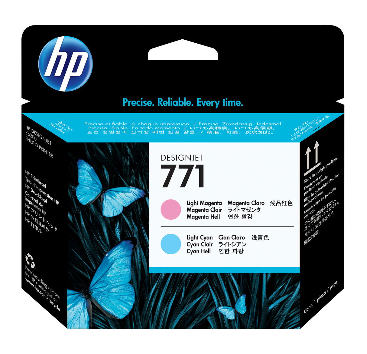 HP 771 Light Magenta/Light Cyan DesignJet Printhead (Z6800.Z6600 ONLY)