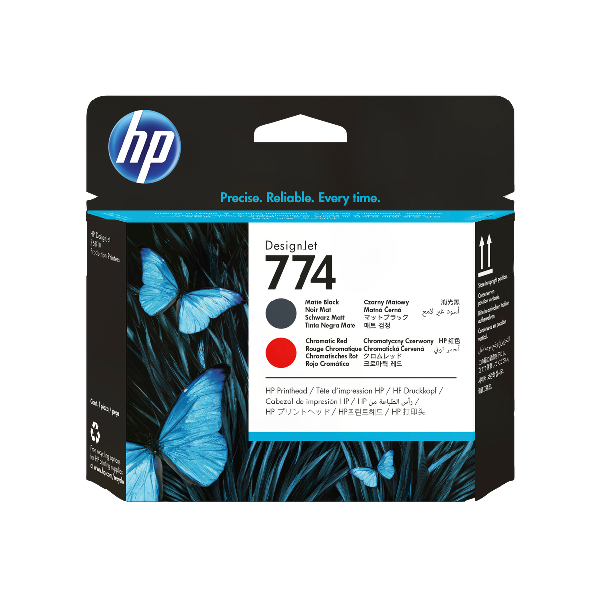 HP 774 Matte Black/Chromatic Red DesignJet Printhead (6810 ONLY)