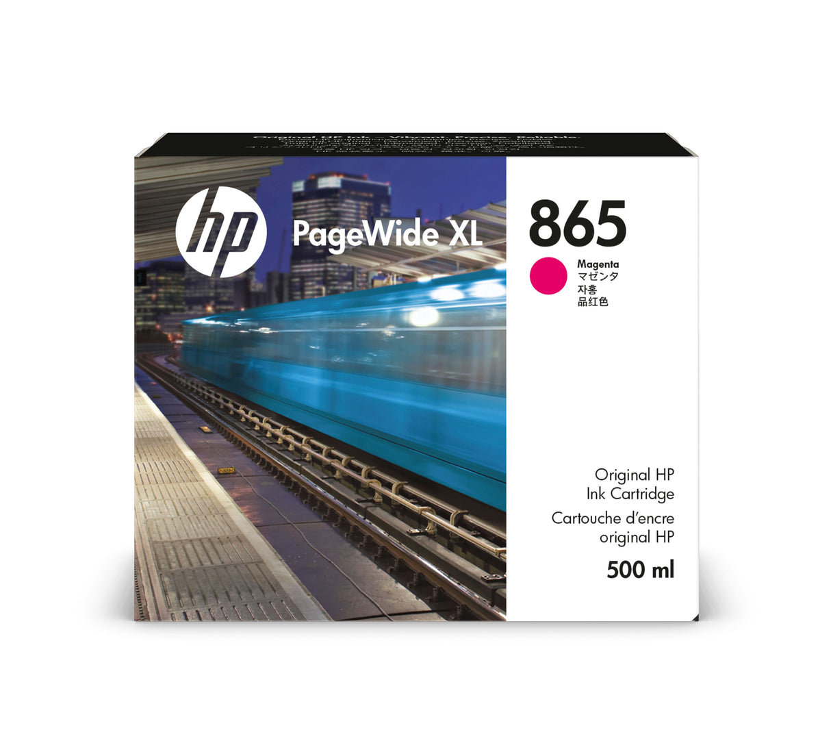HP 865 500ml Magenta PageWide XL Ink Cartridge 4200/4250/4700