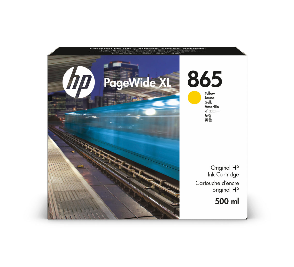 HP 865 500ml Yellow PageWide XL Ink Cartridge 4200/4700