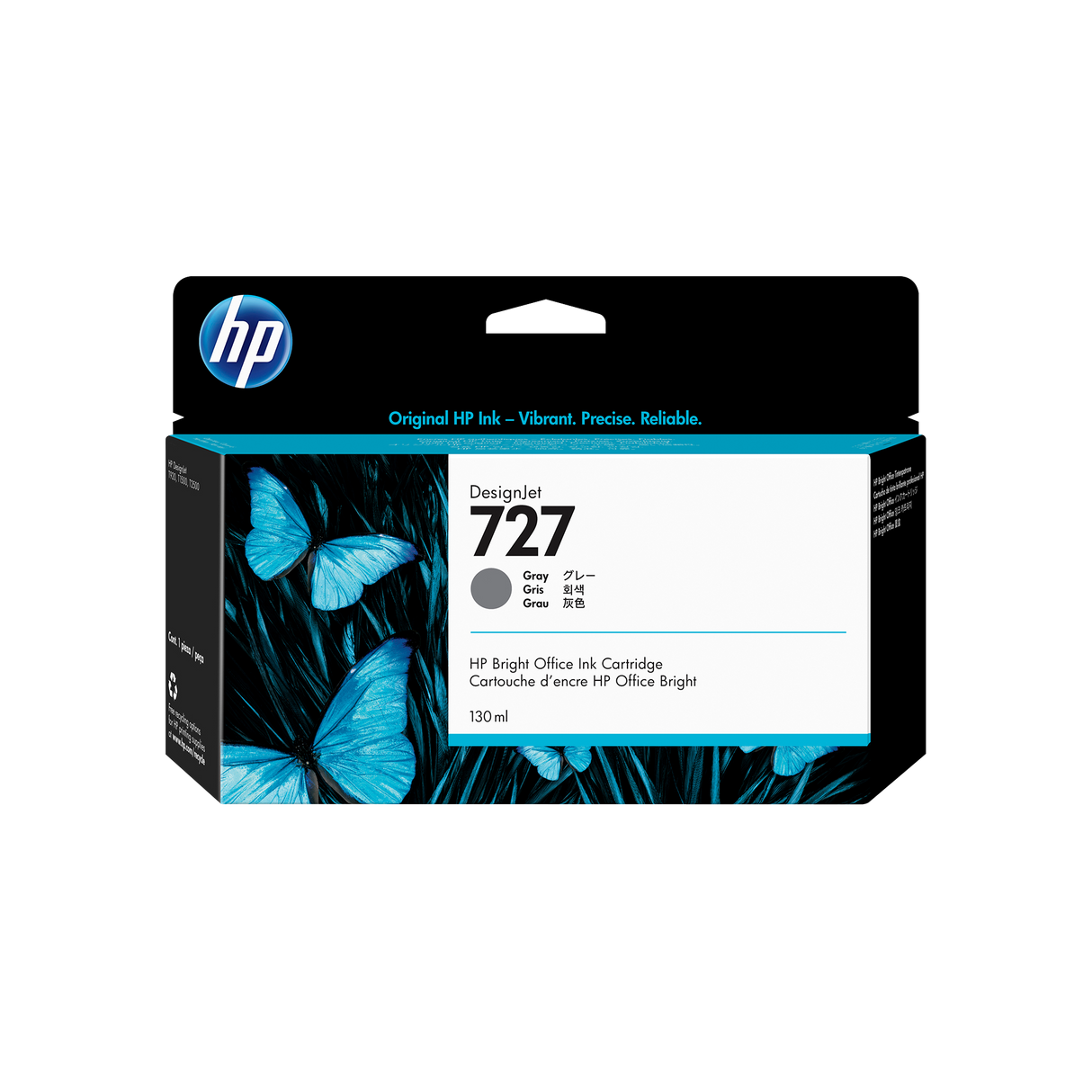 HP 727 130-ML GRAY DESIGNJET INK T1500/T2500/T2530