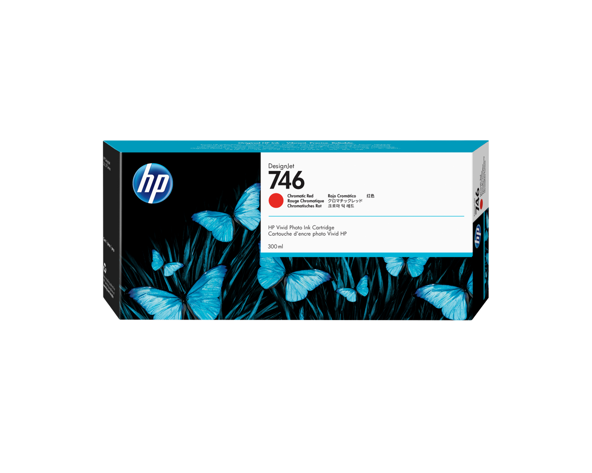 HP 746 300ML CHROMATIC RED INK CARTRIDGE Z6/Z9 DESIGNJET