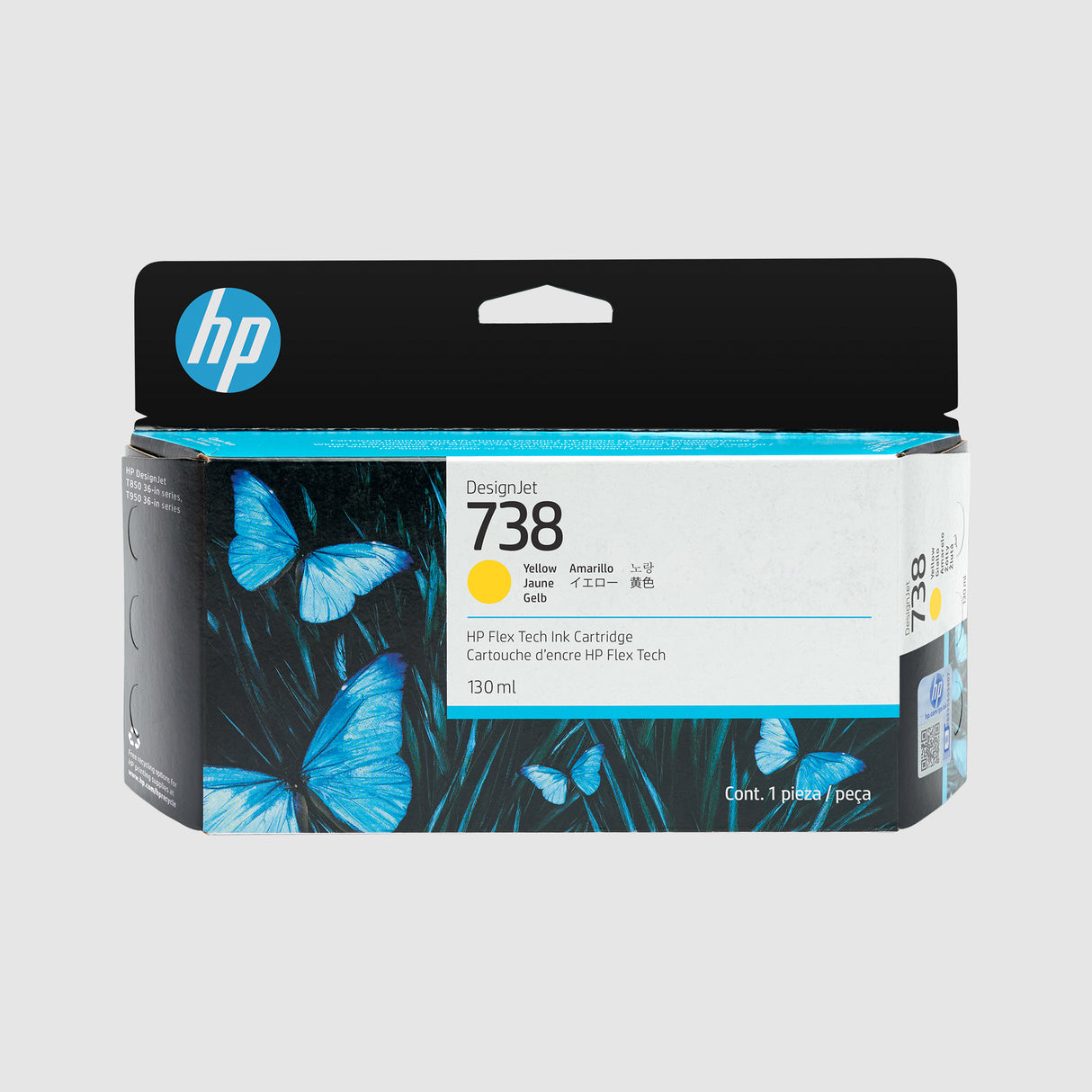 HP 738 Yellow DesignJet - ink cartridge 130ml T850, T950