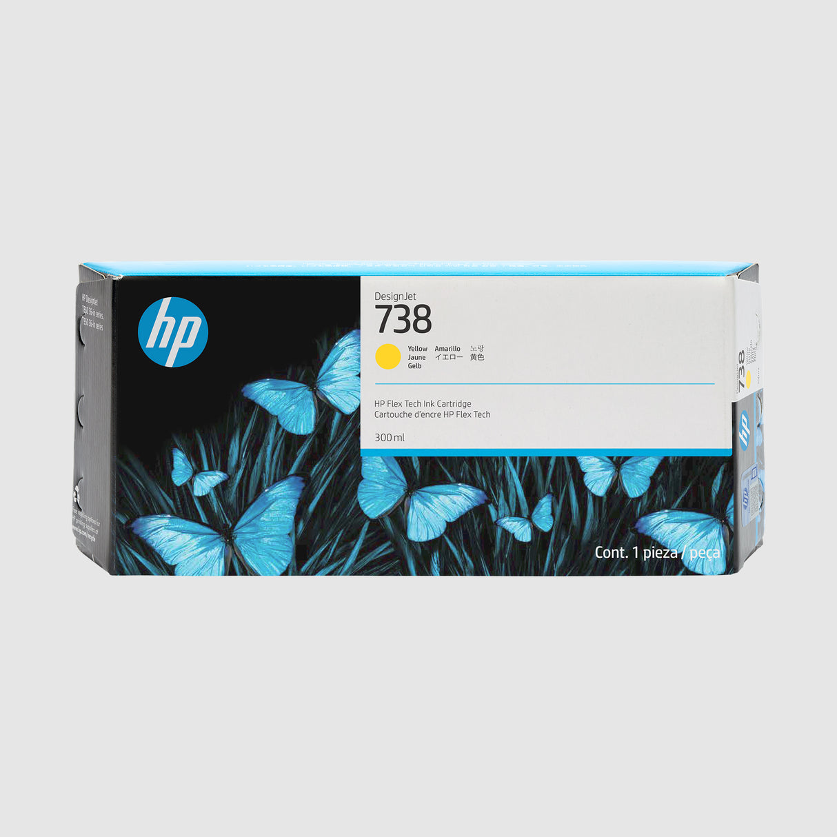 HP 738 Yellow DesignJet - ink cartridge 300ml DesignJet T850 T950