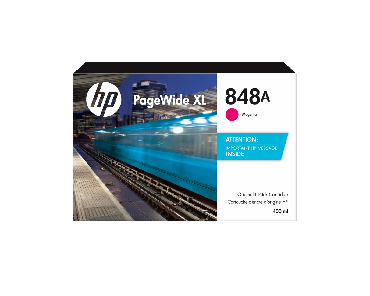 HP 848A 400-ML MAGENTA PAGEWIDE 5000/5100/6000 XL INK CARTRIDGE