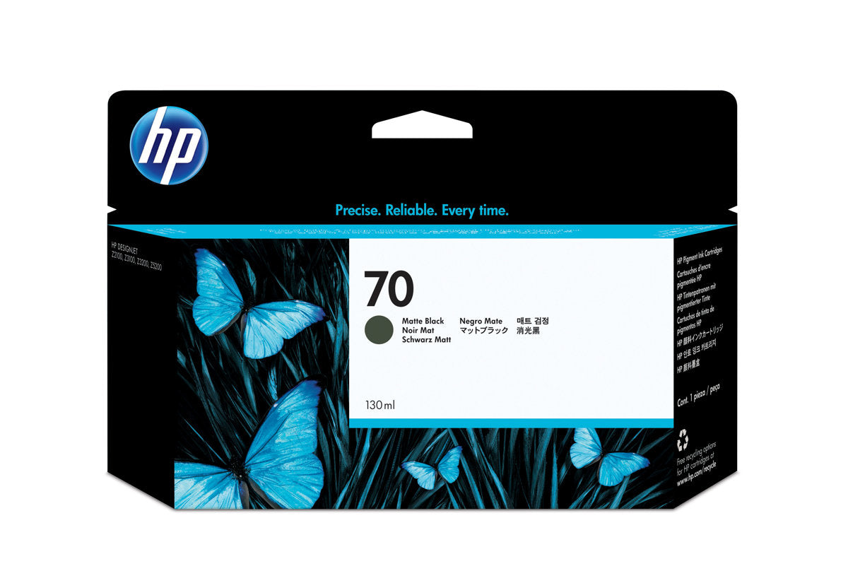 HP 70 130-ML MATTE BLACK INK Z5400PS/Z5200/Z3200/Z3100