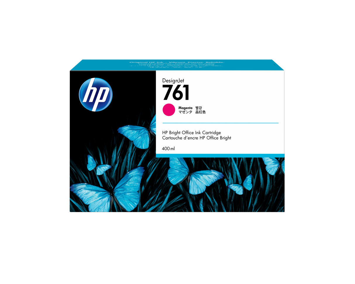 HP 761 400-ML MAGENTA DESIGNJET INK CARTRIDGE T7100/T7200
