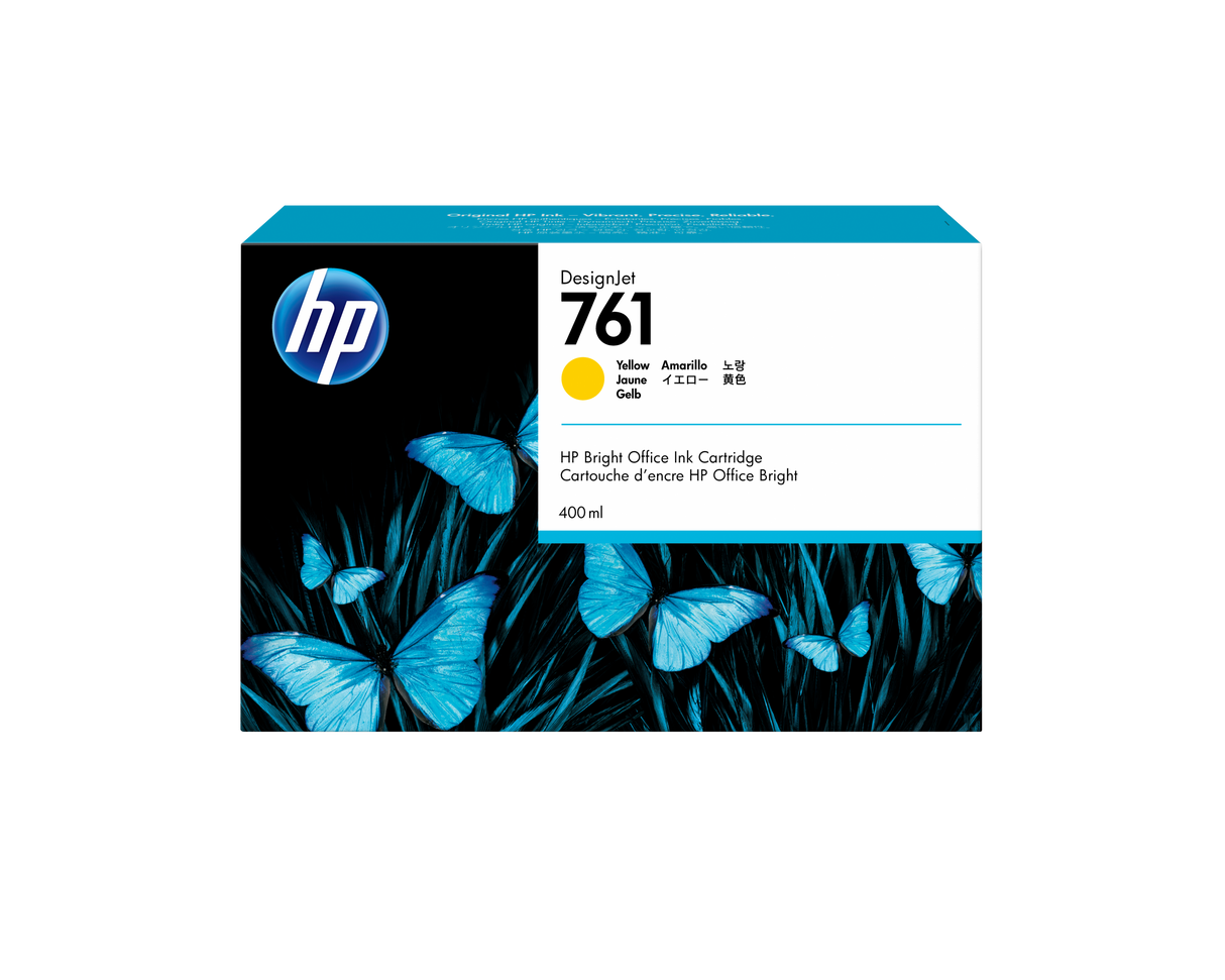 HP 761 400-ML YELLOW DESIGNJET INK CARTRIDGE T7100/T7200