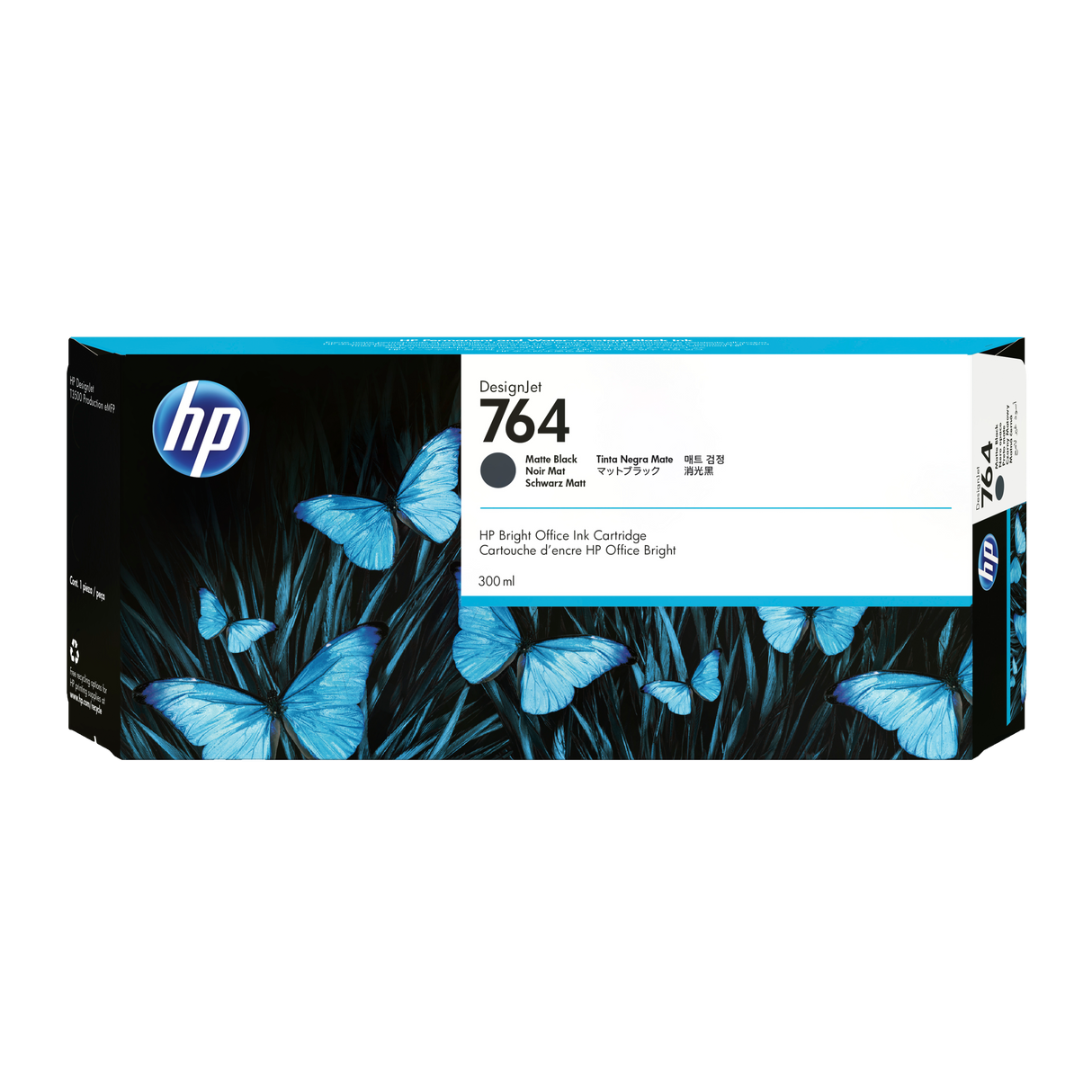 HP 764 300-ML MATTE BLACK DESIGNJET INK T3500