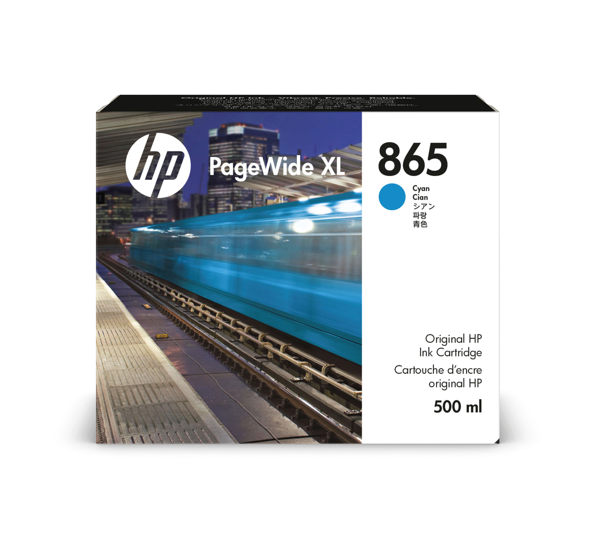 HP 865 500ml Cyan PageWide XL Ink Cartridge 4200/4250/4700