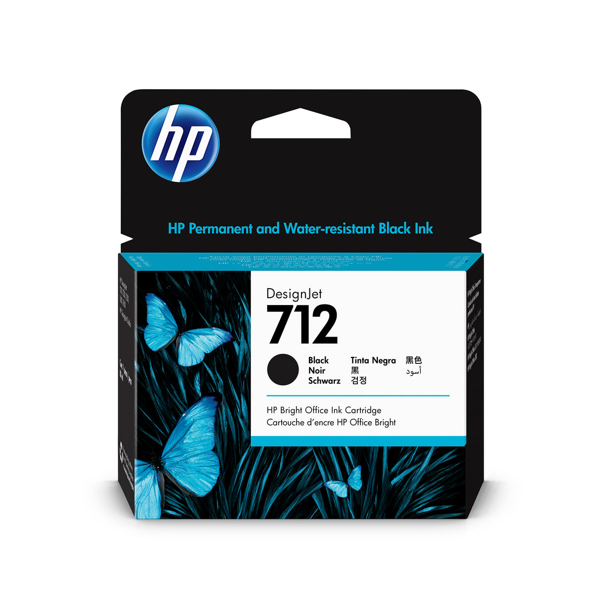 HP 712 80ML BLACK DESIGNJET INK CARTRIDGE T210, T230, T250, T630, T650