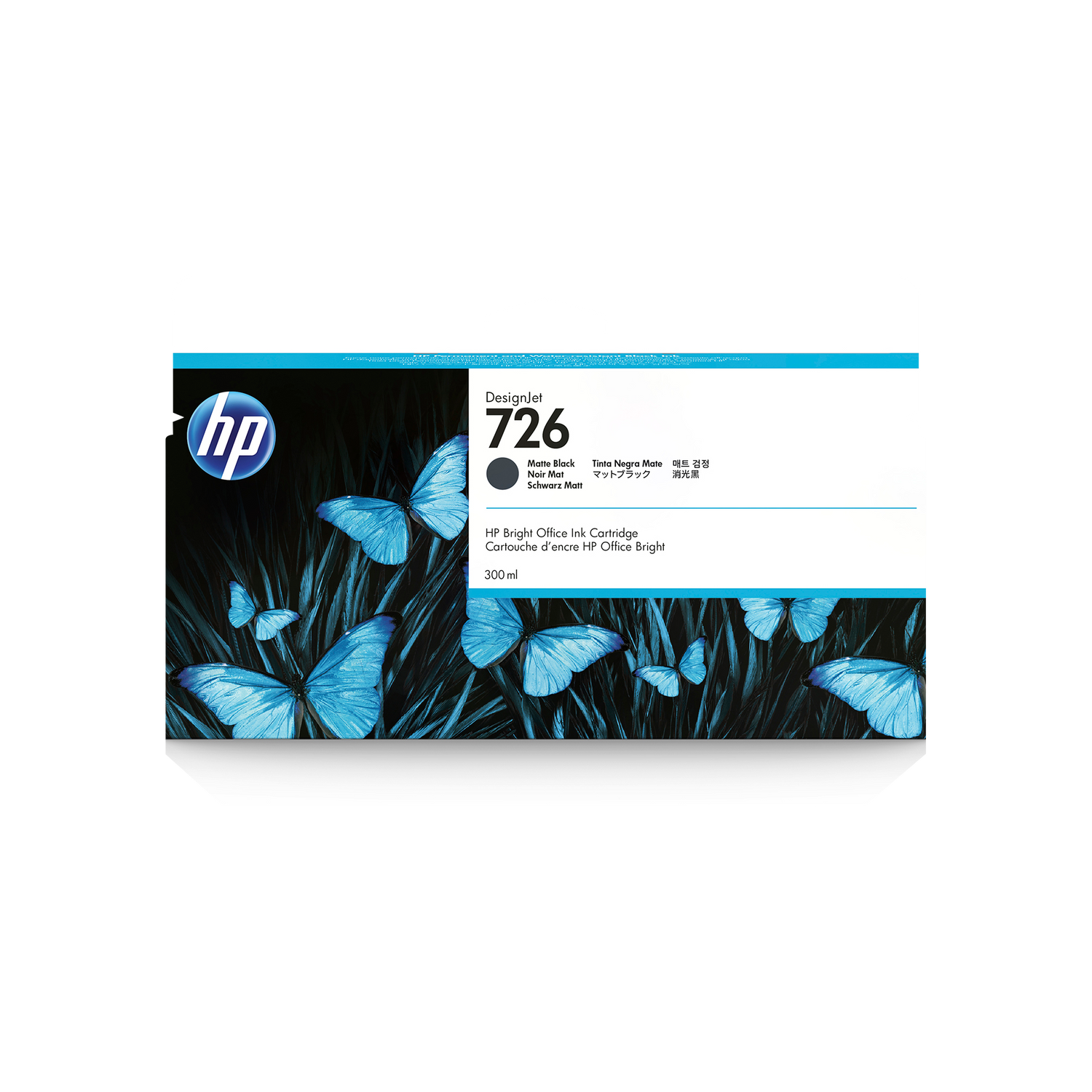 HP 726 Matte Black Ink Cartridge (300ml) (T795 only)