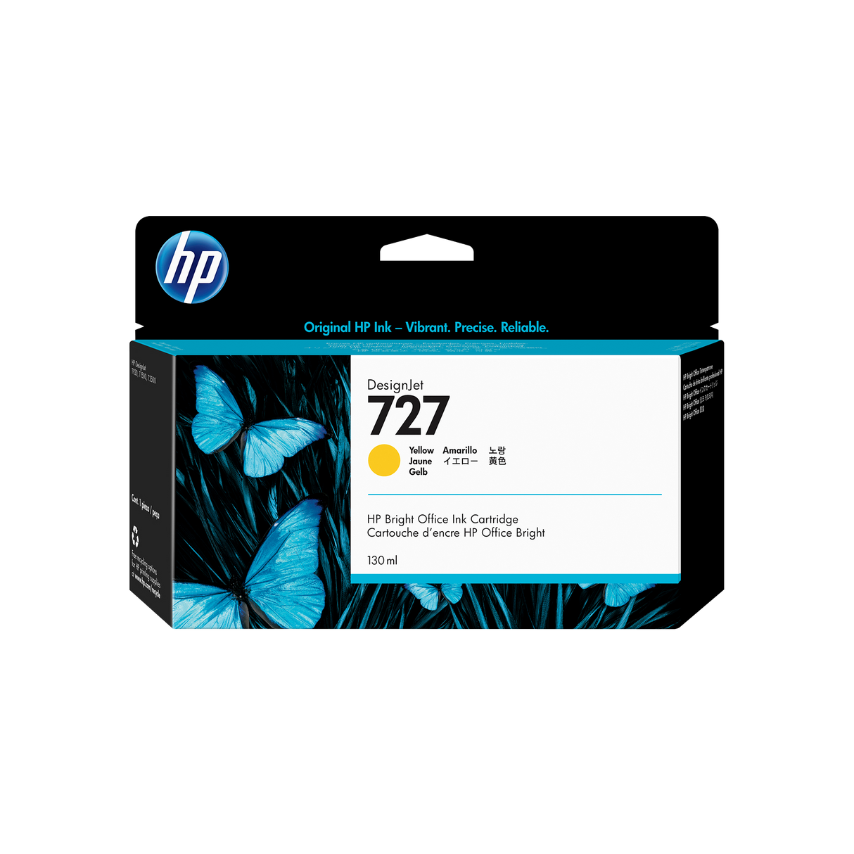 HP 727 130-ML YELLOW DESIGNJET INK T1500/T2500/T2530
