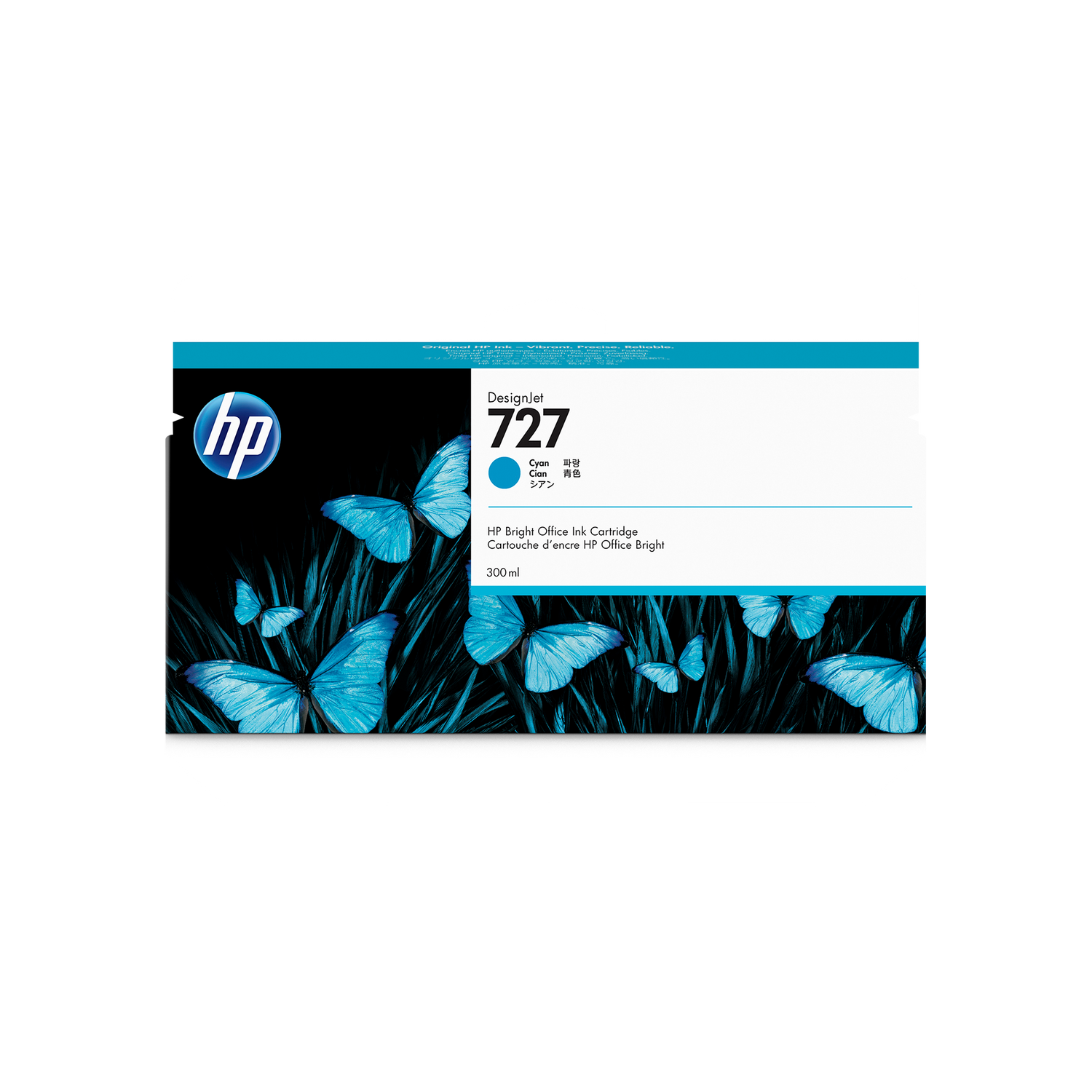 HP 727 300-ML CYAN DESIGNJET INK T920/930/1530/2500/2530