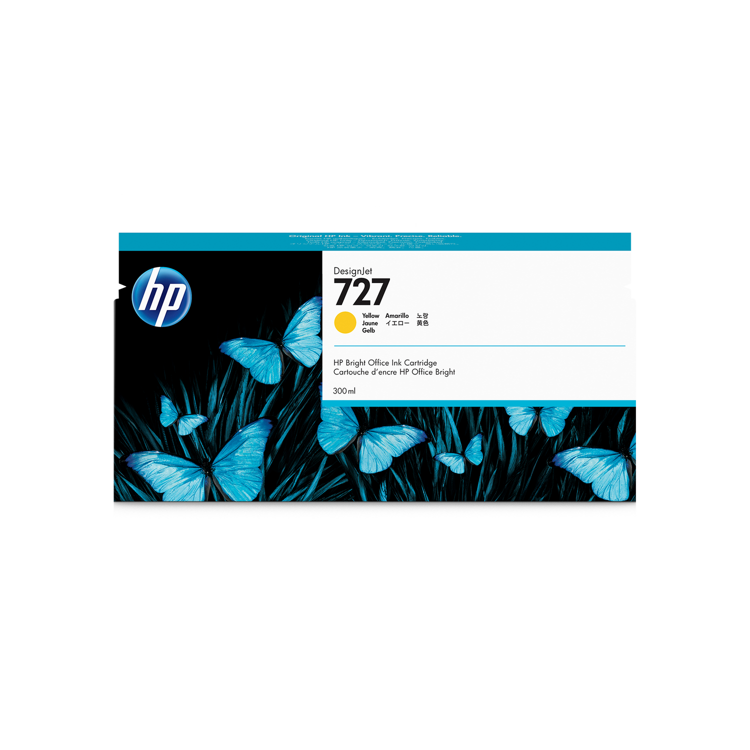 HP 727 300-ML YELLOW DESIGNJET INK T920/930/1530/2500/2530