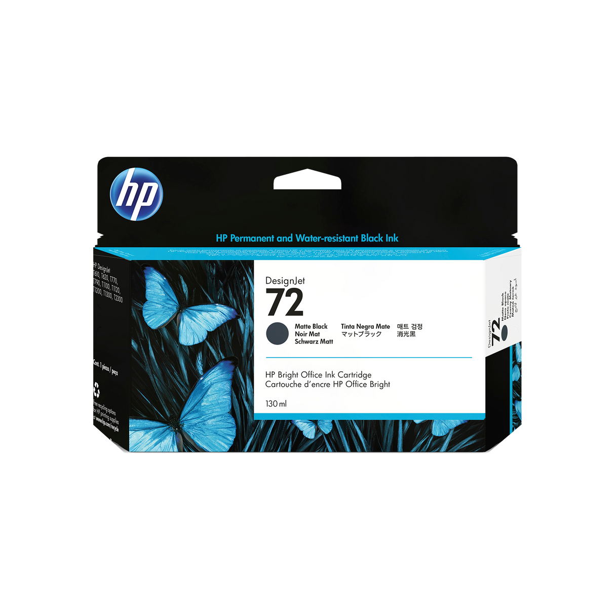 HP 72 MATTE BLK INK 130ML T790/795 SERIES