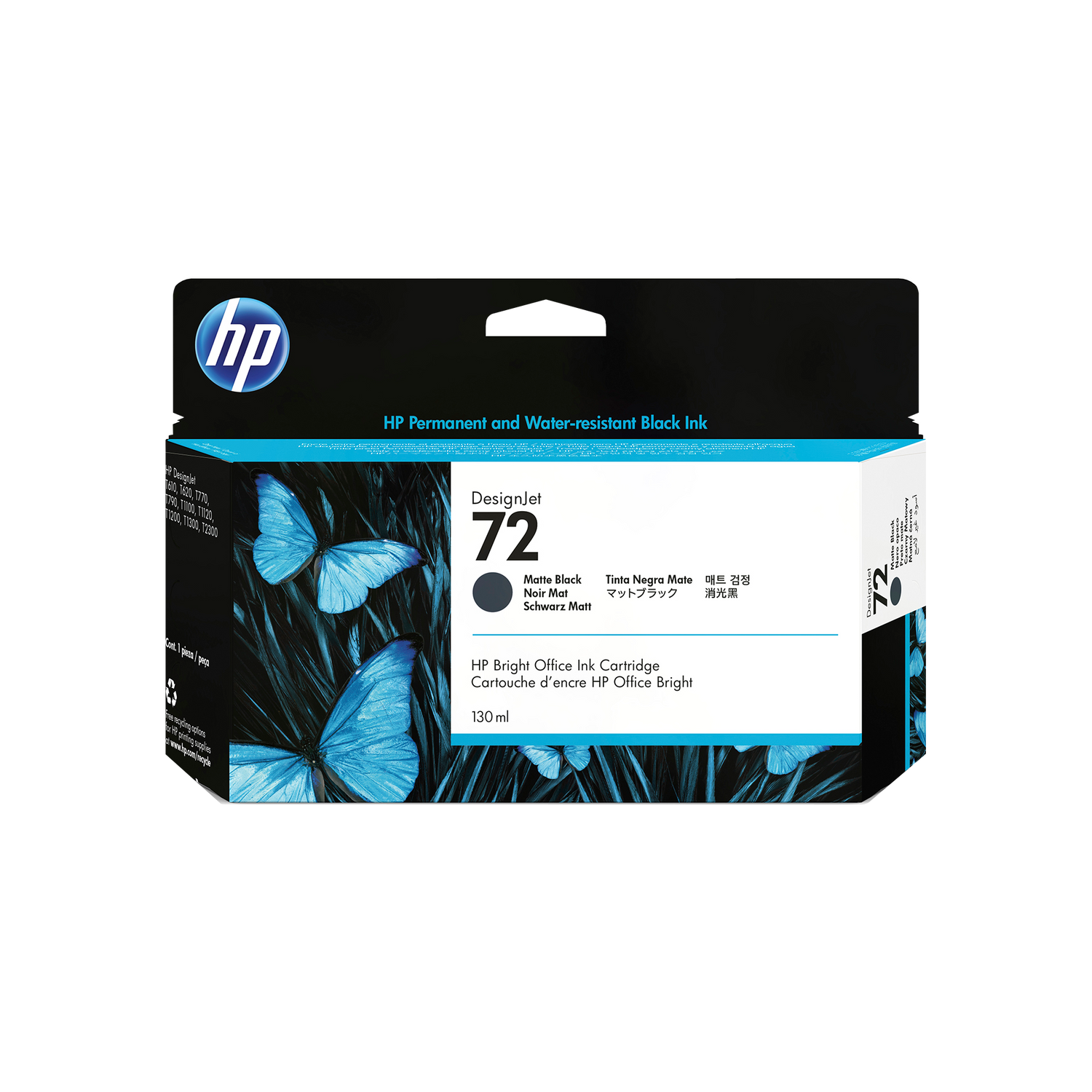 HP 72 MATTE BLK INK 130ML T790/795 SERIES