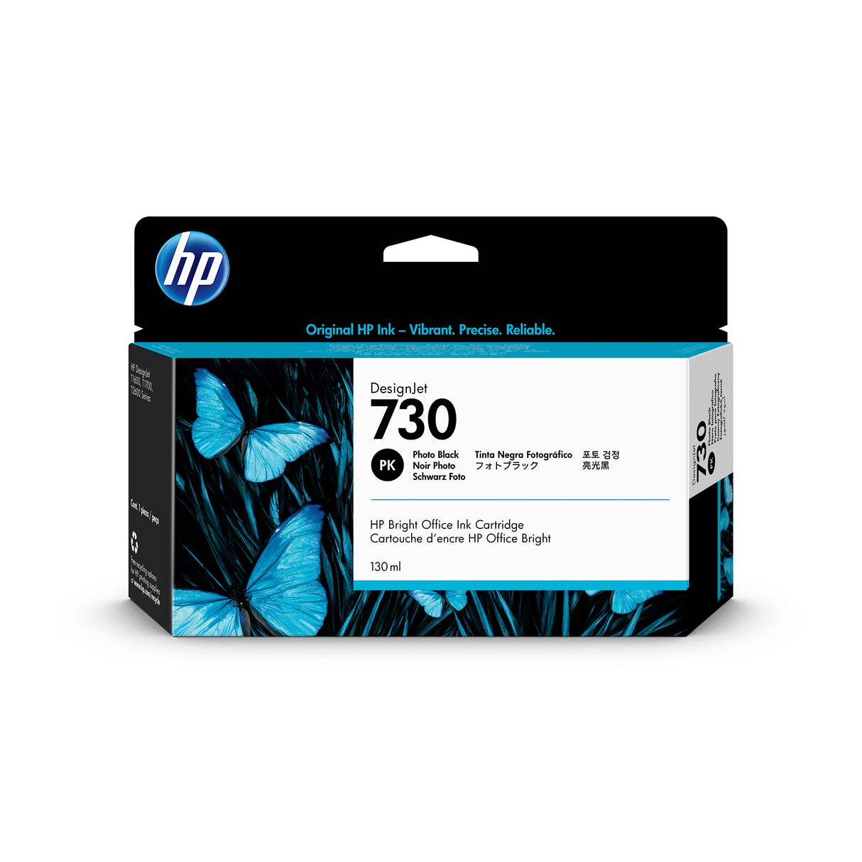 HP 730 PHOTO BLACK DESIGNJET 130ML INK CARTRIDGE T1700/T2600