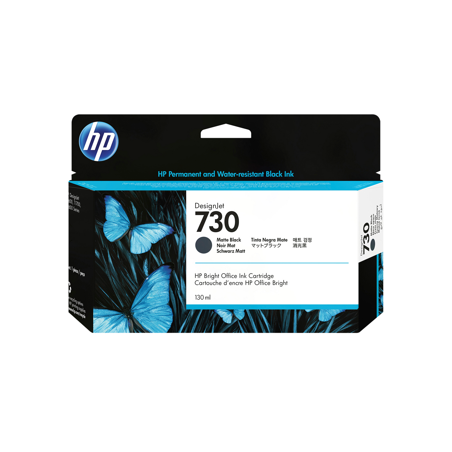 HP 730 130-ml Matte Black Ink Cartridge