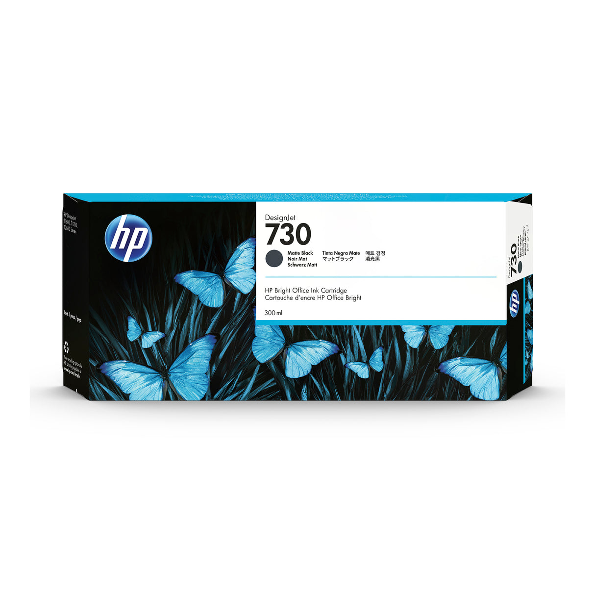 HP 730 MATTE BLACK INK CARTRIDGE 300ML DESIGNJET T1600/ T1700/T2600
