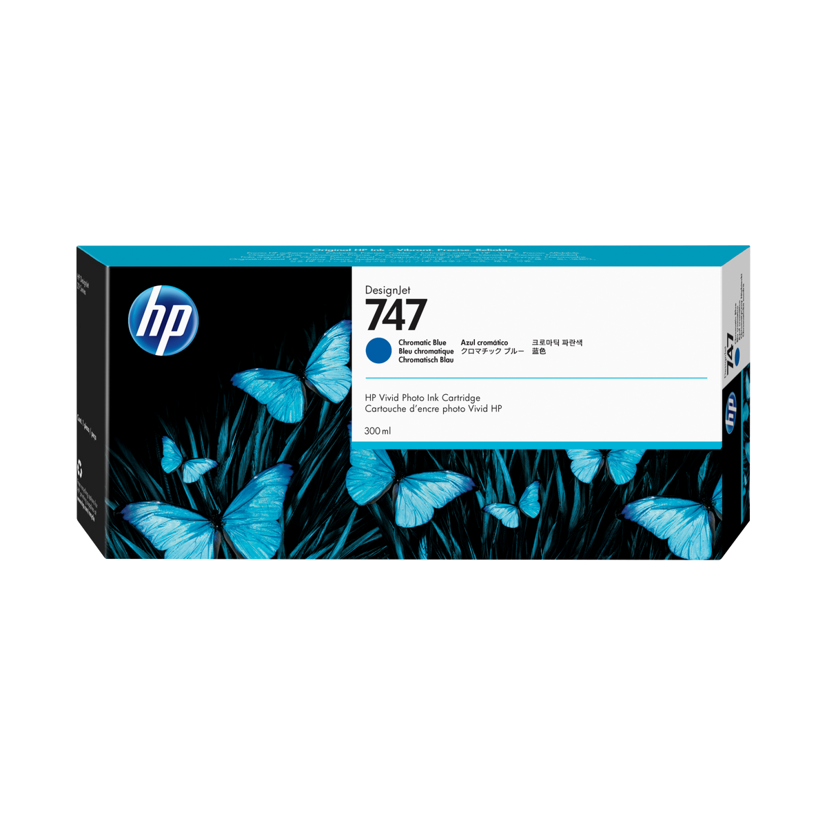 HP 747 300ML CHROMATIC BLUE INK CARTRIDGE Z9 DESIGNJET (ONLY) – Repro ...