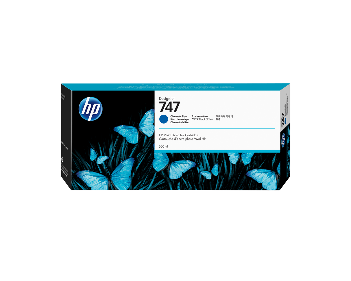 HP 747 300ML CHROMATIC BLUE INK CARTRIDGE Z9 DESIGNJET (ONLY)